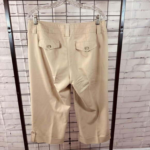 Sharagano Khaki Capri Pants - Size 10 - Picture 3 of 8